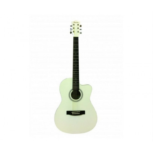 Morrison DCA1C 39inch Acoustic Guitar - WHITE