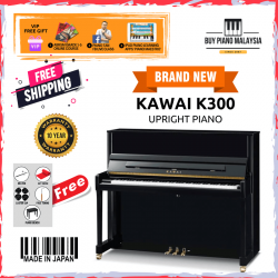*NEW* Kawai K300 Japan New Acoustic Upright Piano - Ebony Polish