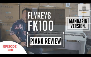 Flykeys FK100 piano review 电子钢琴解说! 颜值爆表的钢琴！纯德国 Schimmel grand piano 音色！
