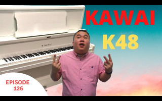 Kawai K48 Upright Piano Review - We custom made a White color K48 !