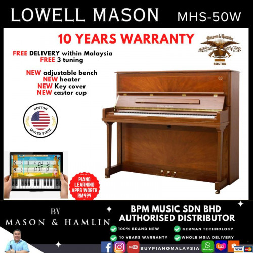 Lowell Mason MHS50W Upright Piano
