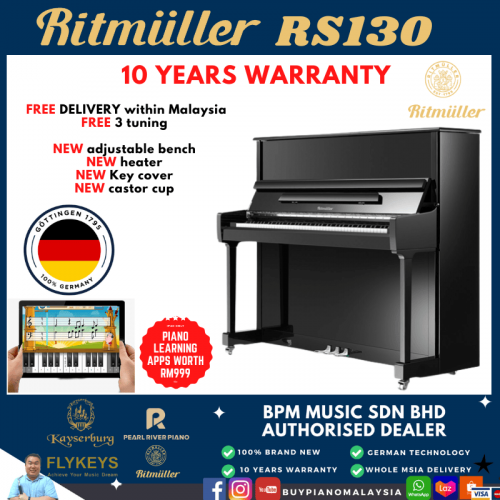 Ritmüller RS130 Upright Piano 