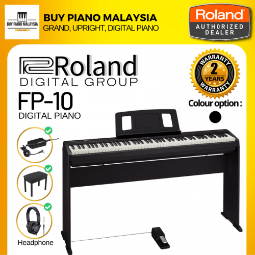 Roland FP10 (88-Key Digital Piano Package)