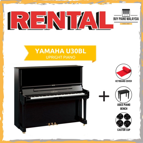 *1 Yr FREE 1 Month RENTAL* Yamaha U30BL Upright Piano