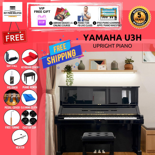 Yamaha U3H Performance Upright Piano