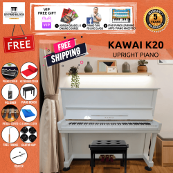 Kawai K20 White Upright Piano