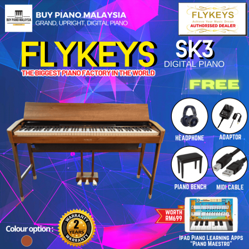 Flykeys SK3 88-Key Touch Screen Digital Piano