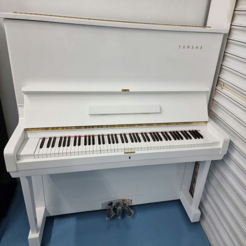 Yamaha U3D White Japan Piano