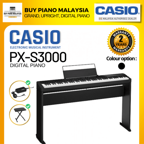 Casio Privia PX-S3000 (88-Key Digital Piano Package)